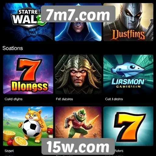 Análise da variedade de jogos disponíveis em 7m7.com